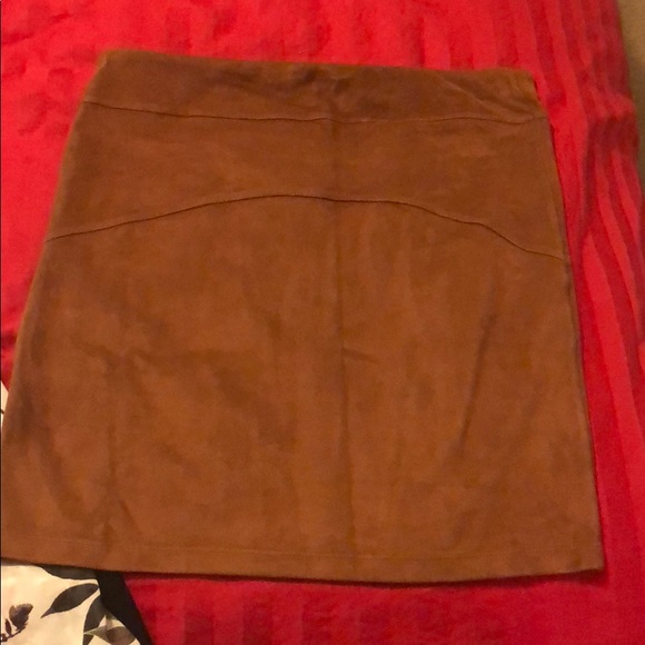 Express brown set suede Sz sm - Picture 7 of 8